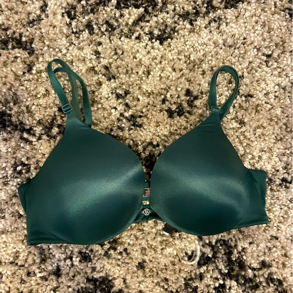 Victoria’s Secret so obsessed deep emerald green push-up bra 34C